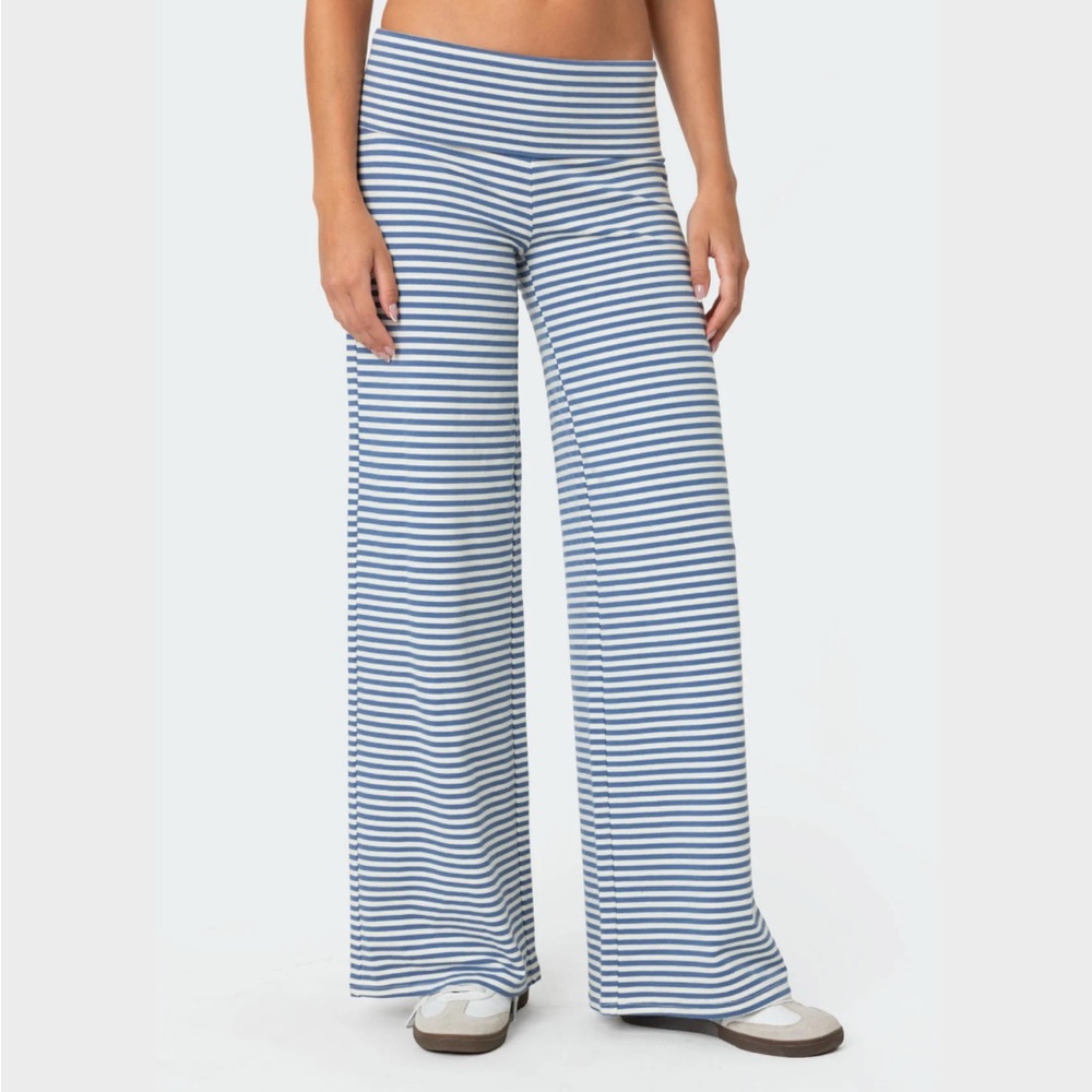 Lilah Striped Fold Over Pants